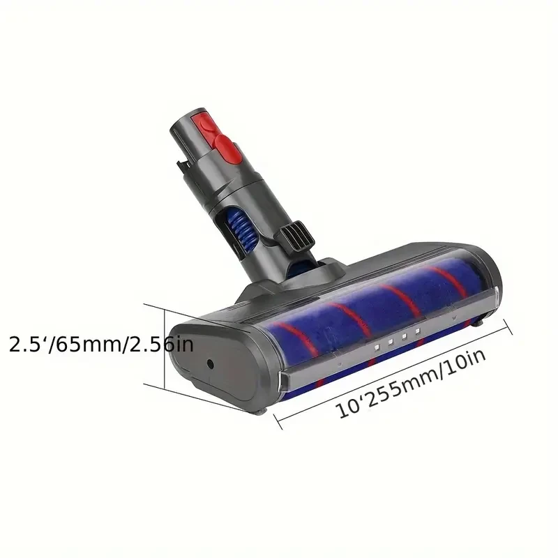 Cabezal de limpieza con rodillo suave para aspiradoras inalámbricas Dyson V7, V8, V10, V11 y V15: compatible con los modelos Absolute, Fluffy y Motorhead.