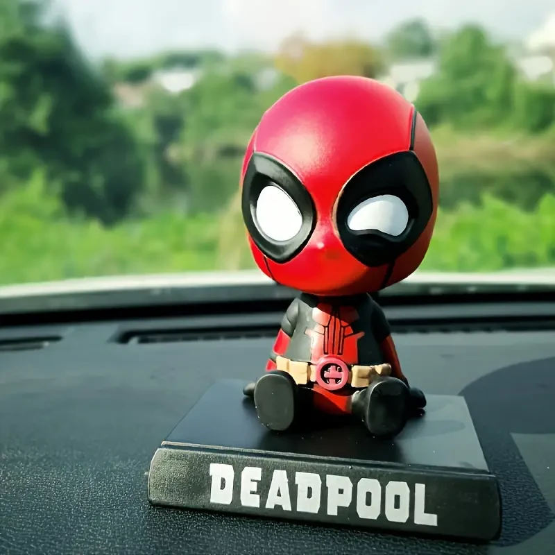 Figura cabezona de Deadpool, accesorio para el salpicadero de UME