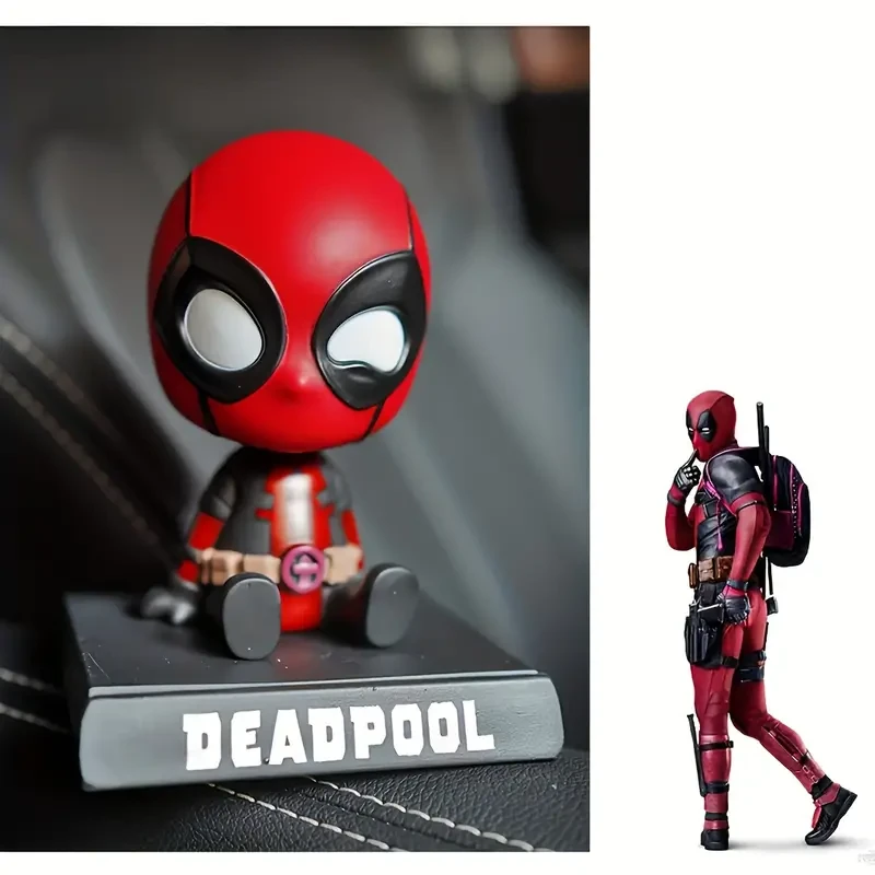 Figura cabezona de Deadpool, accesorio para el salpicadero de UME