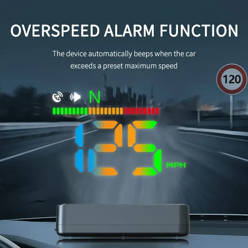 Pantalla frontal universal para coche KWHUD, velocímetro y HUD