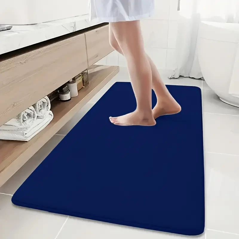 1 alfombrilla de baño ultraabsorbente de lujo: esponja suave de alta densidad 25D, antideslizante, de secado rápido y resistente al moho.