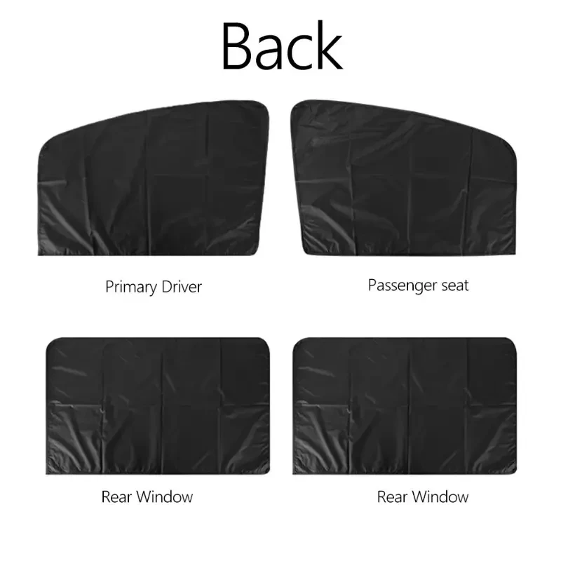 4 parasoles magnéticos para ventanas de coche