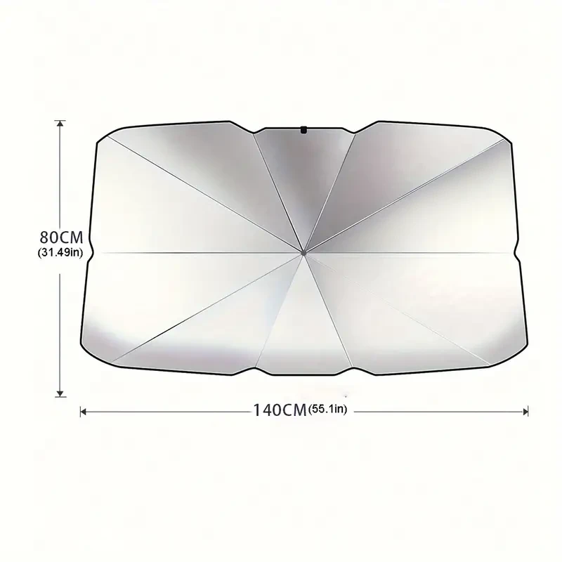 Parasol plegable para parabrisas de coche: protege tu coche del sol
