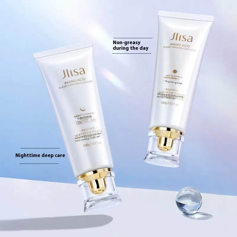 Limpiador facial de noche con aminoácidos para rejuvenecimiento de la piel