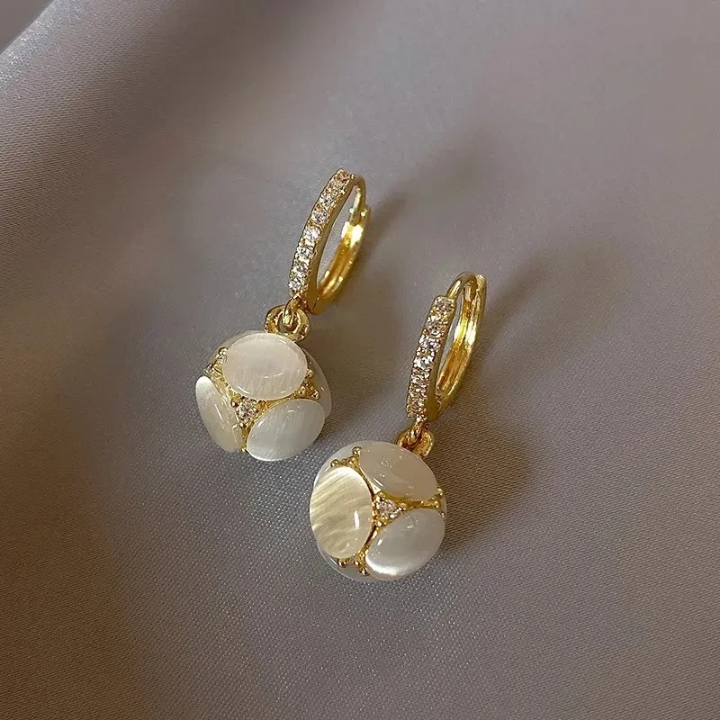 Pendientes de ópalo Pendientes delicados de moda para mujer