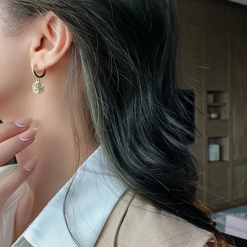 Pendientes de ópalo Pendientes delicados de moda para mujer