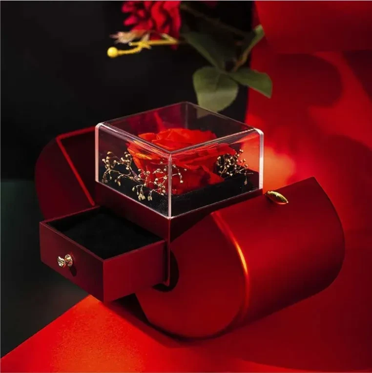 Joyero Manzana Roja Collar Regalo de Navidad