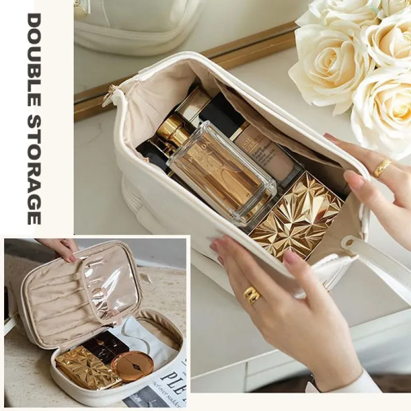 Bolsa de viaje para cosméticos, gran capacidad, multifunción, organizador de artículos de tocador para mujer, estuche de maquillaje para guardar herramientas.
