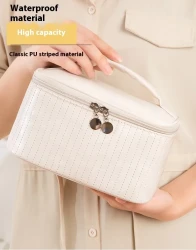 Bolsa de cosméticos portátil de viaje para mujer