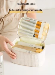 Bolsa de cosméticos portátil de viaje para mujer