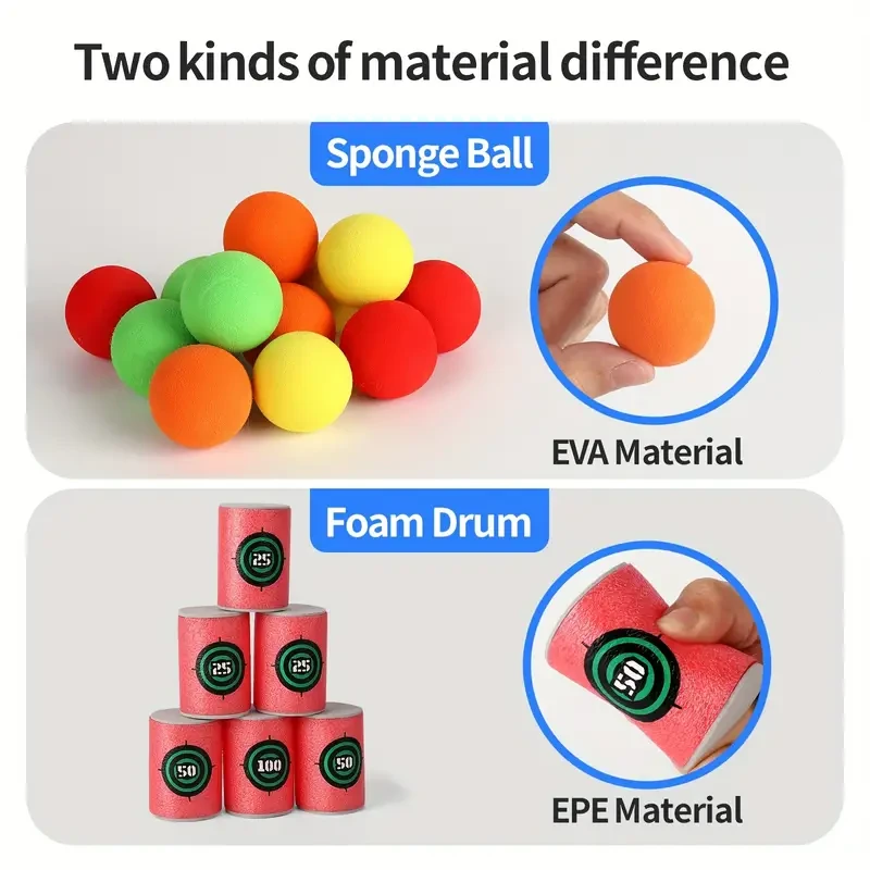 Juguete de tiro con balas blandas para niños: juguete educativo de tiro con balas blandas, ideal como regalo de Halloween y Navidad.