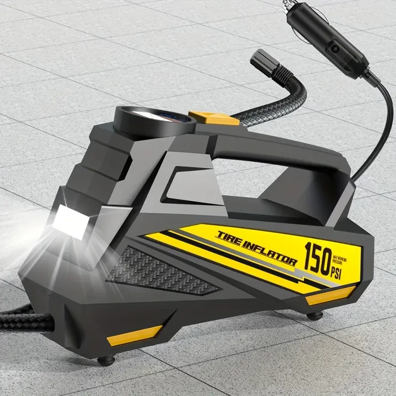Inflador de neumáticos digital Carsun Pro: bomba compresora de aire portátil de 12 V CC con luz LED, inflado rápido para autos, motocicletas, bicicletas y SUV.