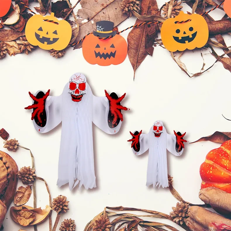 Adornos fantasmales para decoración de Halloween
