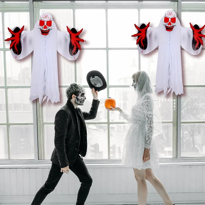 Adornos fantasmales para decoración de Halloween