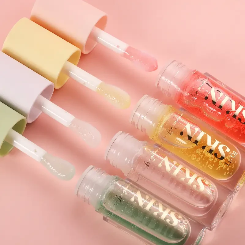 Aceite labial hidratante de 4 colores: