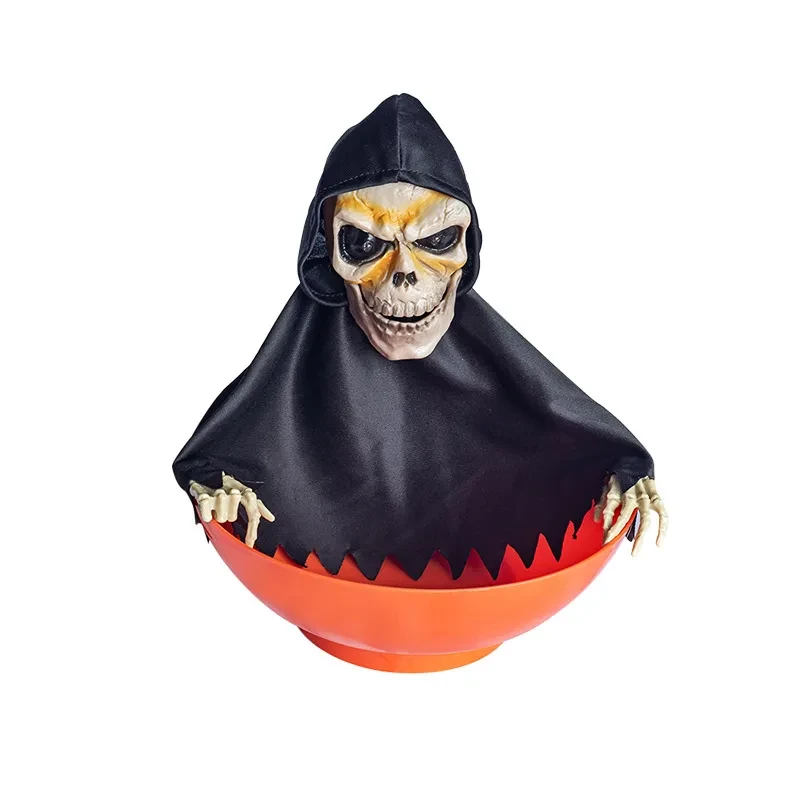 Accesorios de diseño de fiesta fantasma con plato de fruta eléctrico de Halloween