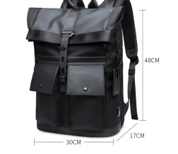 Mochila de viaje para hombre, mochila para portátil, antirrobo, impermeable, escolar, con carga USB, para negocios, nuevo diseño