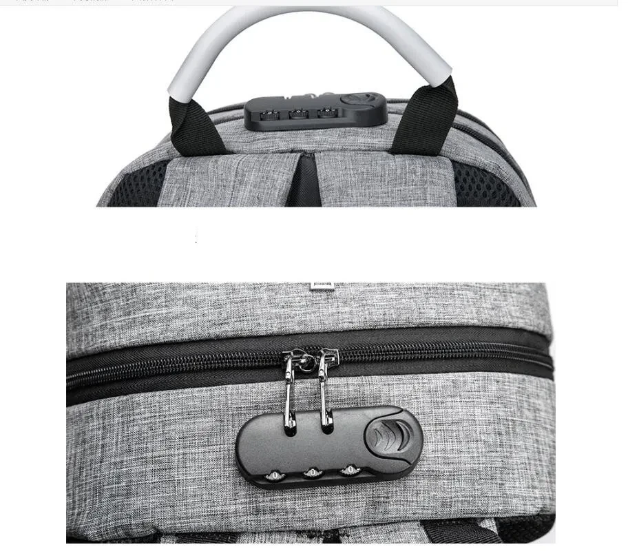 Mochila de viaje antirrobo de gran capacidad para ordenador de negocios