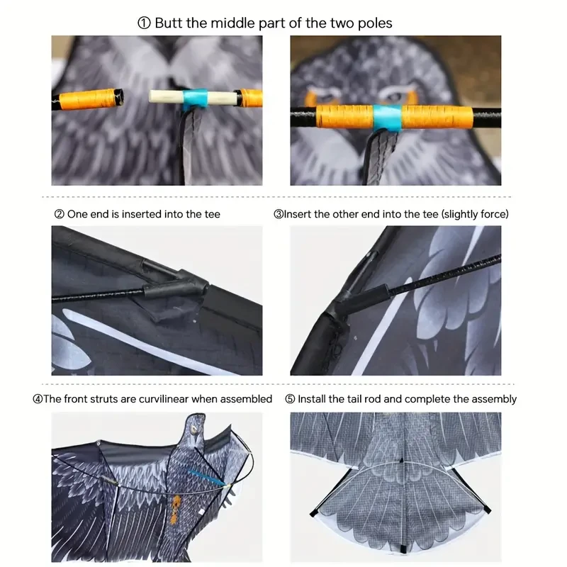Cometa águila gigante de 185 cm: diversión de alto vuelo al aire libre