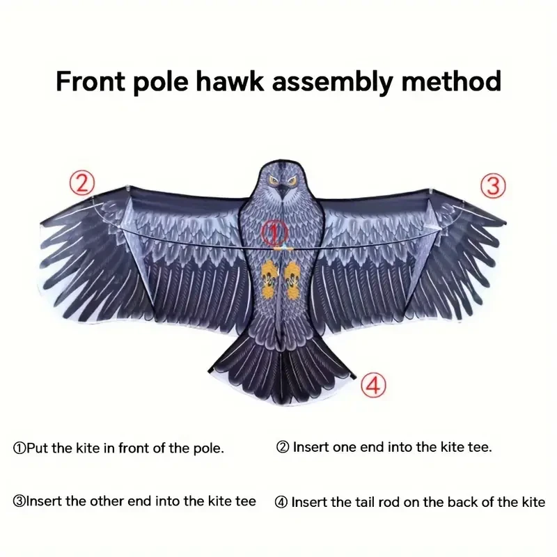Cometa águila gigante de 185 cm: diversión de alto vuelo al aire libre