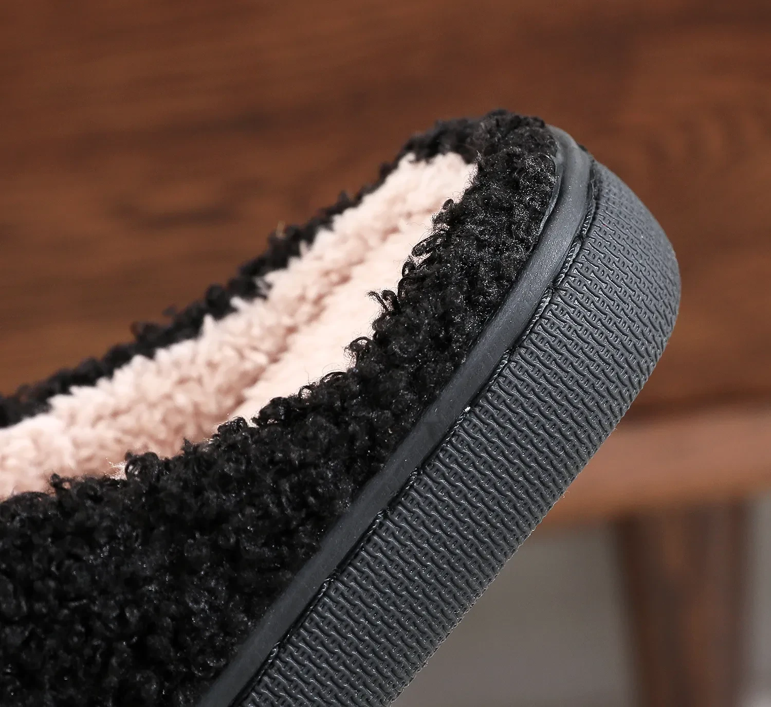 Pantuflas de algodón estampadas con bordado de roca