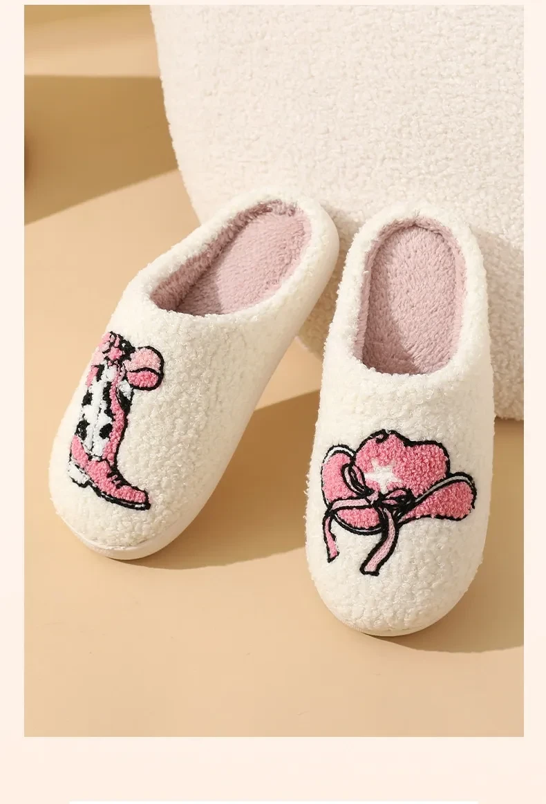 Pantuflas de algodón con dibujos animados para el hogar