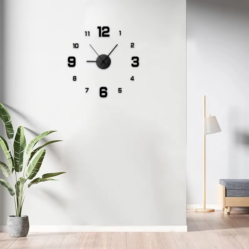 Reloj de pared DIY, decoración de pared, reloj silencioso para el hogar, sala de estar, oficina, decoración de pared, reloj de decoración de pared