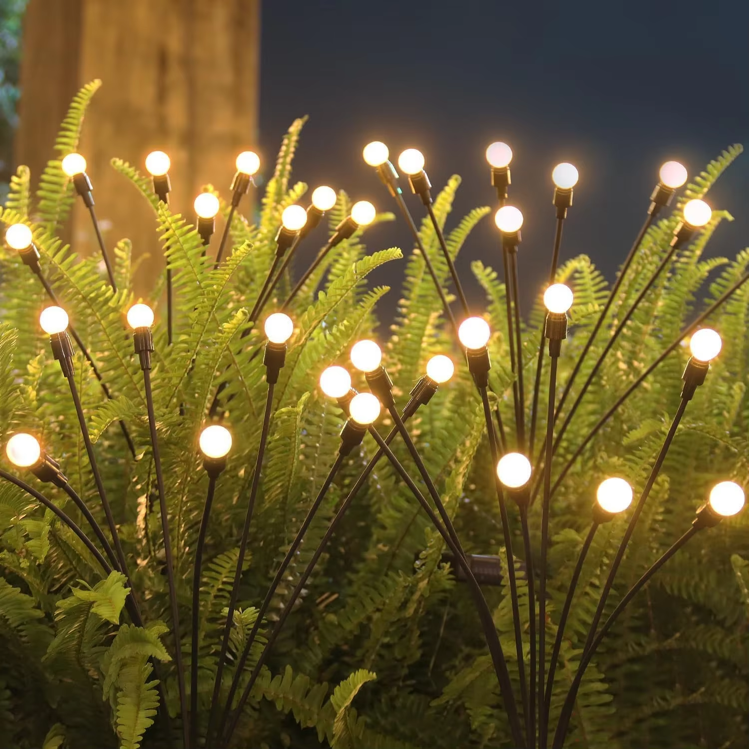 Luces LED solares para jardín, 6/8/10, luciérnagas, para exteriores, impermeables, vibrantes y oscilantes, para decoración de patios y caminos.