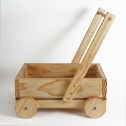 🌿🇳🇿 NZ Handmade Wooden Push Trolley