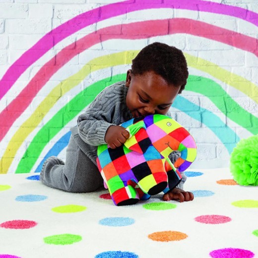 ELMER EL ELEFANTE DE PATCHWORK DE PELUCHE