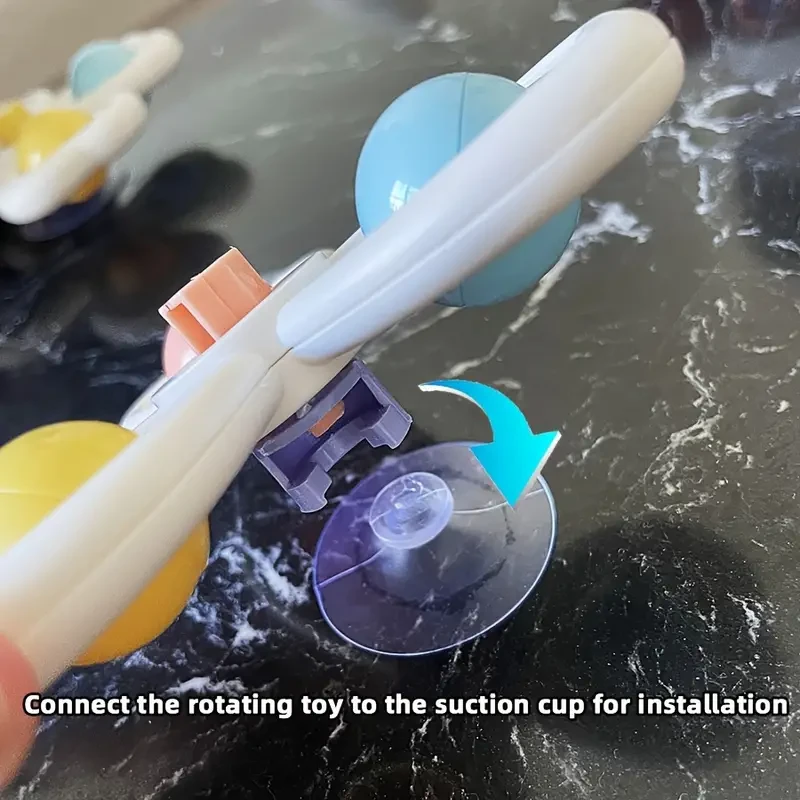 Juego de 3 peonzas con ventosas de dibujos animados de animales