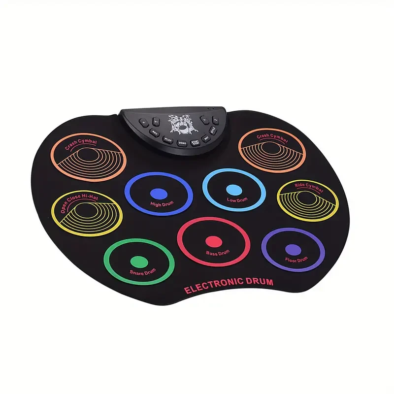 Batería compacta enrollable Lixada - 9 pads de silicona