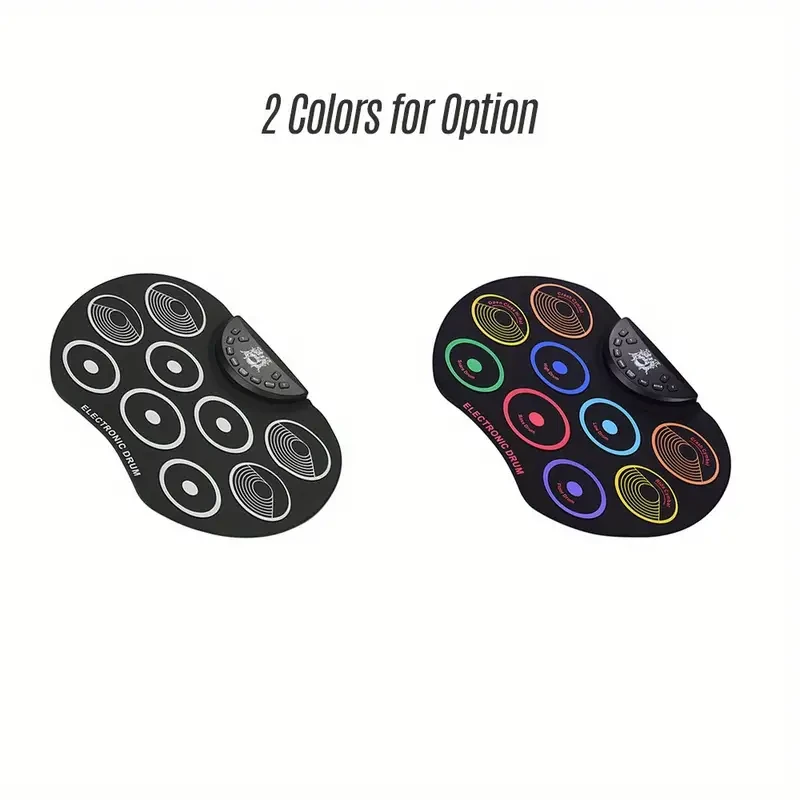 Batería compacta enrollable Lixada - 9 pads de silicona