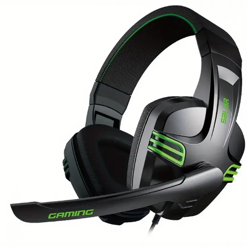 Auriculares con cable para juegos: sonido estéreo amplificado