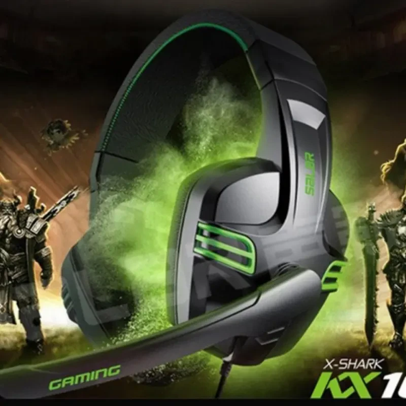 Auriculares con cable para juegos: sonido estéreo amplificado