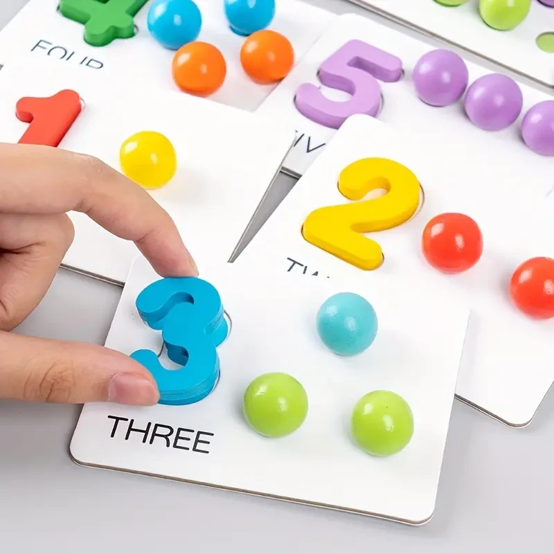 Juego de emparejar cuentas numéricas de colores: mejora las habilidades cognitivas