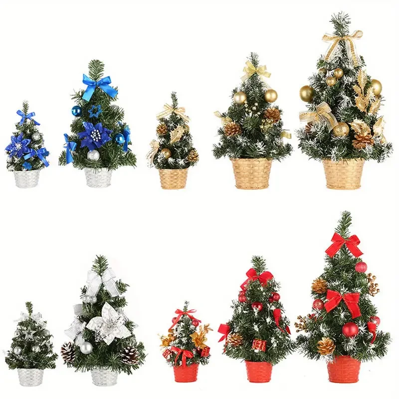 Árbol de Navidad de mesa LIXADA - Pequeña decoración de escritorio
