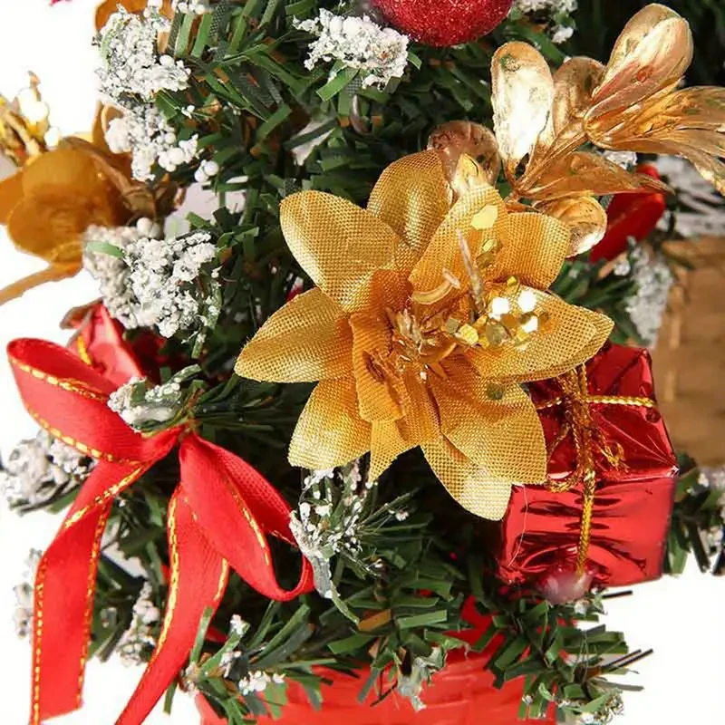 Árbol de Navidad de mesa LIXADA - Pequeña decoración de escritorio