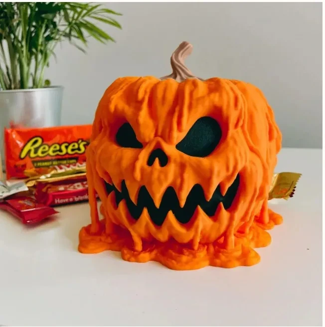 Tazón de dulces de calabaza de Halloween