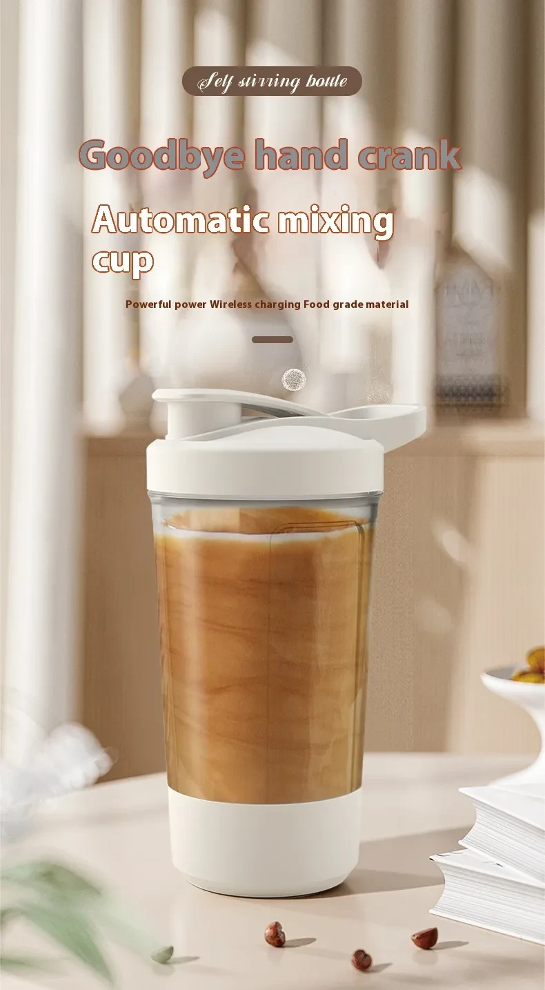 Vaso mezclador eléctrico de proteína en polvo de 400 ml y 14 oz