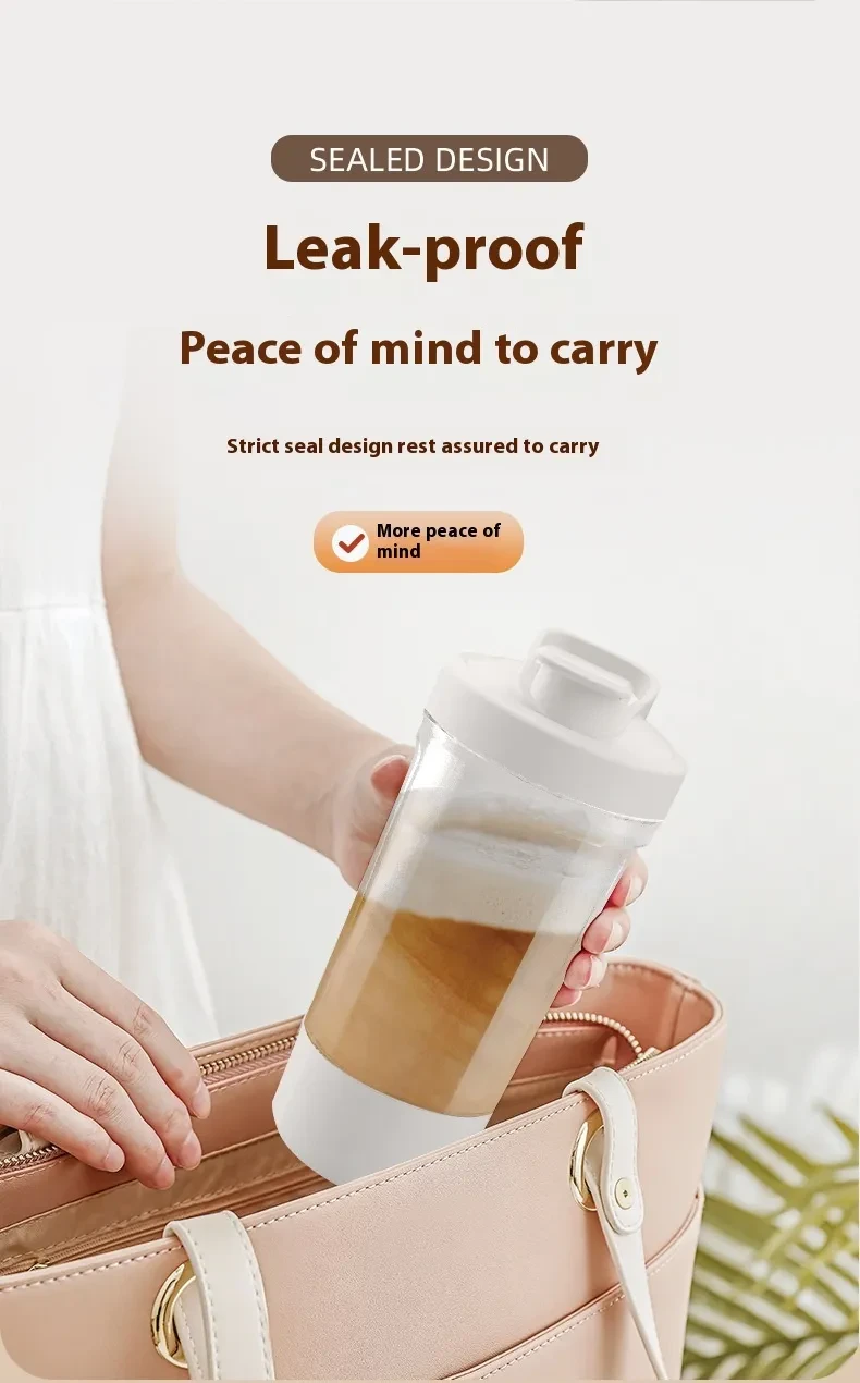 Vaso mezclador eléctrico de proteína en polvo de 400 ml y 14 oz