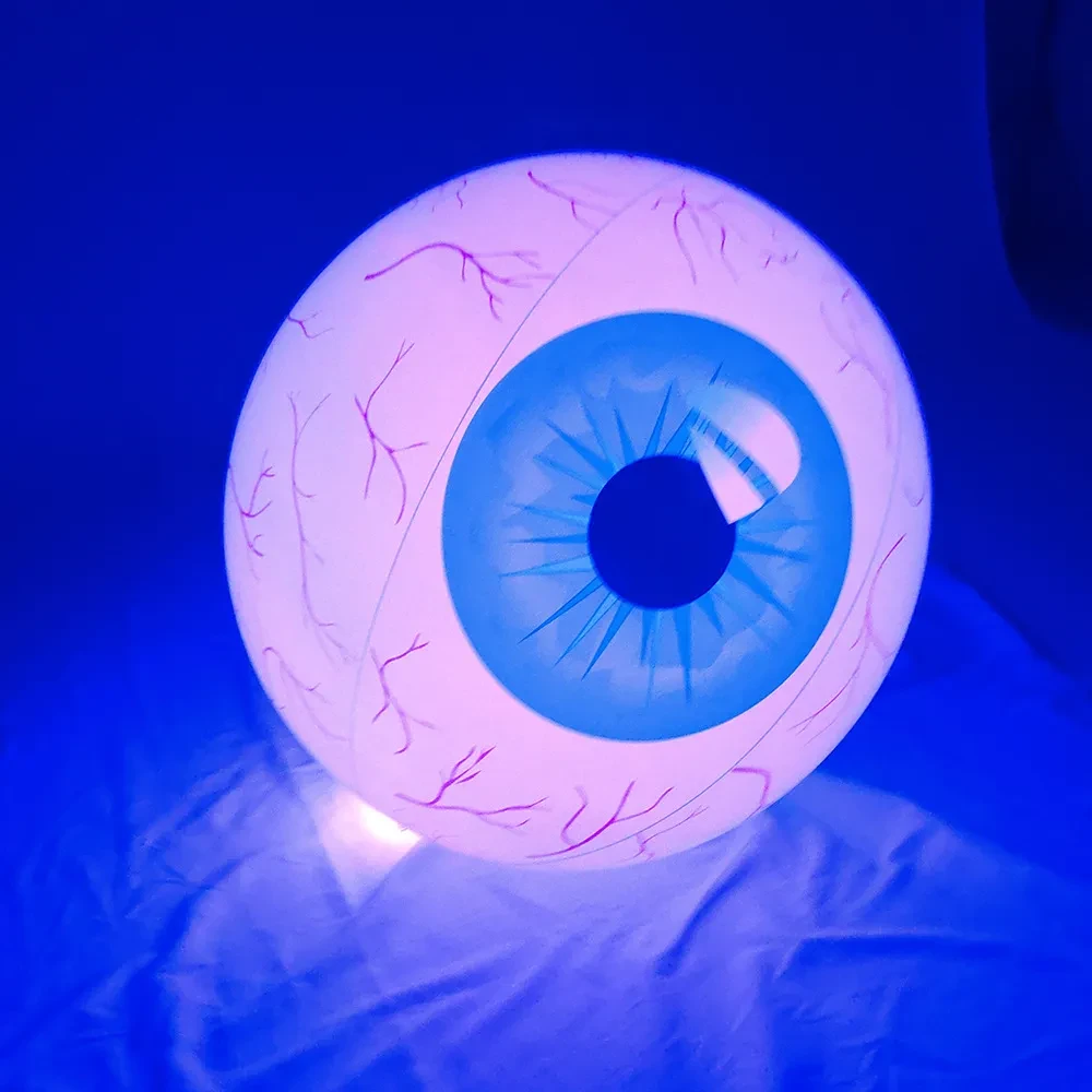 Bola luminosa LED inflable de PVC para Halloween