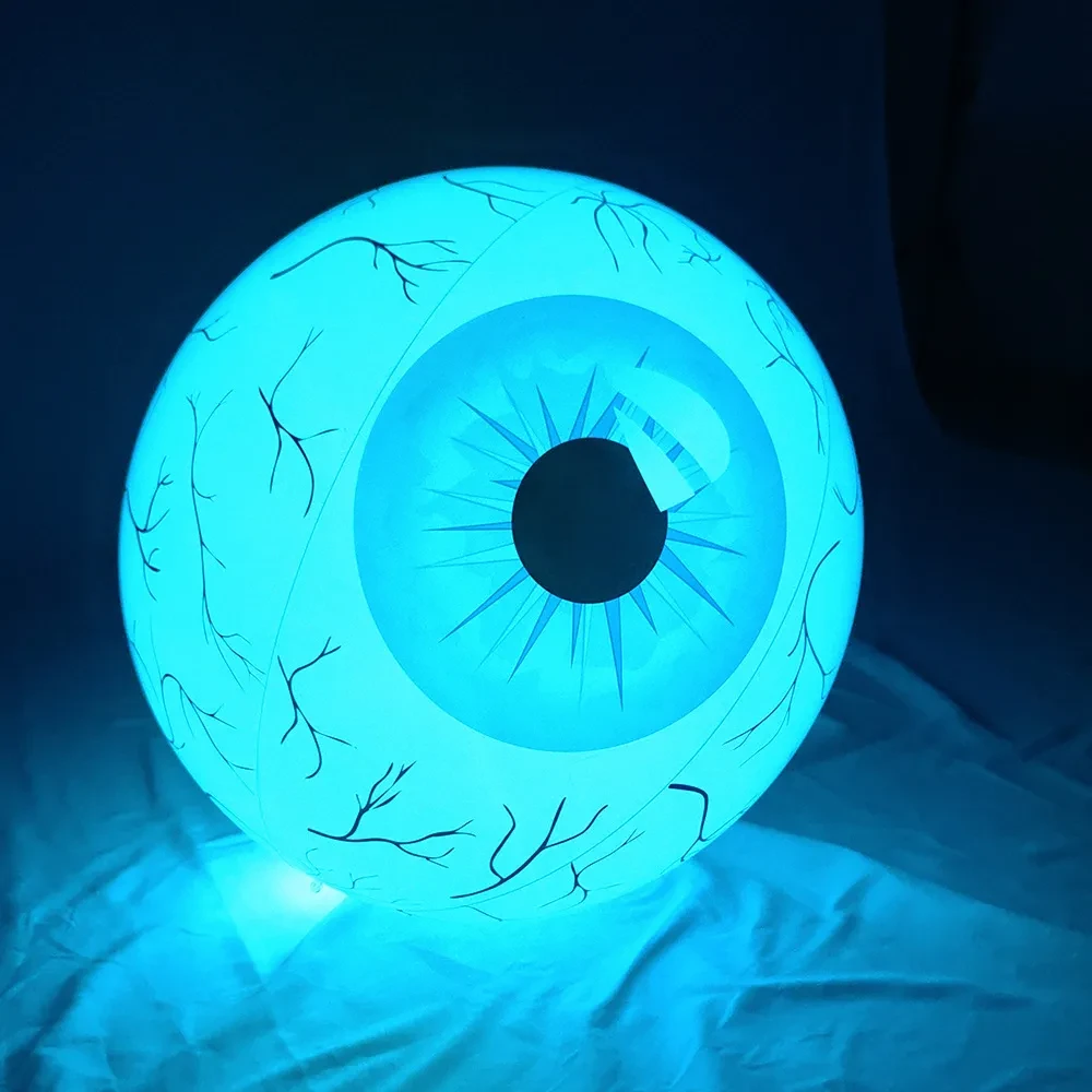 Bola luminosa LED inflable de PVC para Halloween
