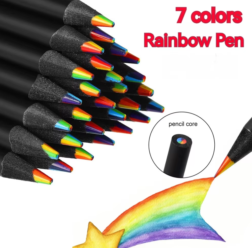 Lápices de colores arcoíris para niños