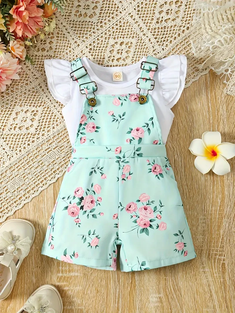 Conjunto floral Delight para niñas pequeñas y bebés