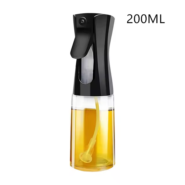 Botella pulverizadora de aceite de 200 ml y 300 ml para cocina, barbacoa, cocina, dispensador de aceite de oliva, camping, repostería, vinagre, salsa de soja, envases vacíos.