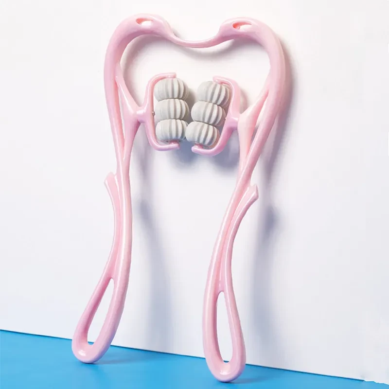 Masajeador de cuello manual multifuncional de seis ruedas
