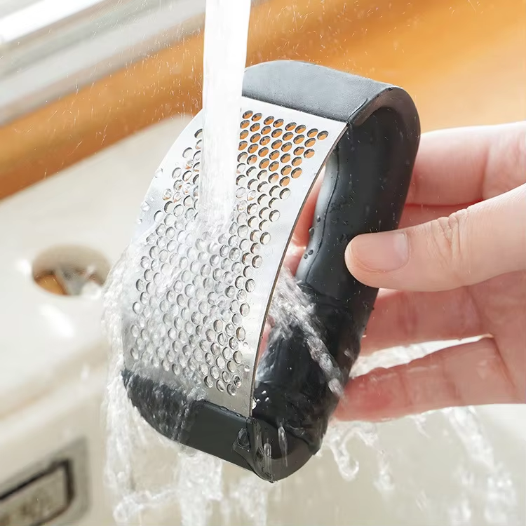 Prensa de ajo de acero inoxidable, trituradora, picadora de ajo manual, herramienta para picar ajo, herramientas para frutas y verduras, accesorios de cocina