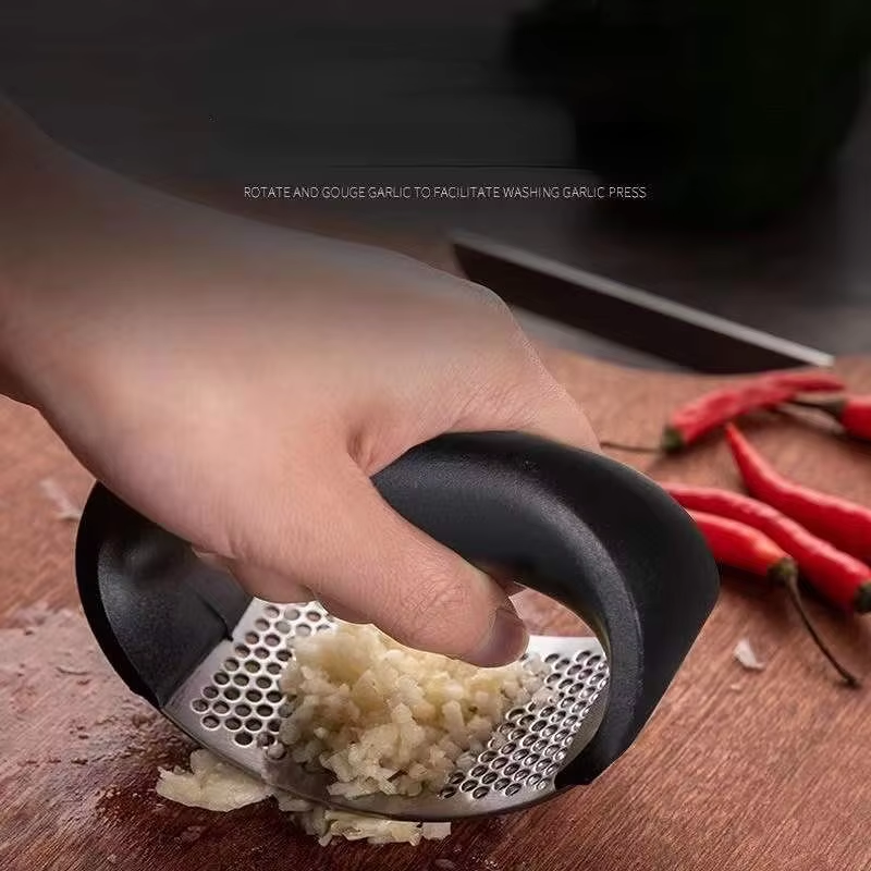 Prensa de ajo de acero inoxidable, trituradora, picadora de ajo manual, herramienta para picar ajo, herramientas para frutas y verduras, accesorios de cocina