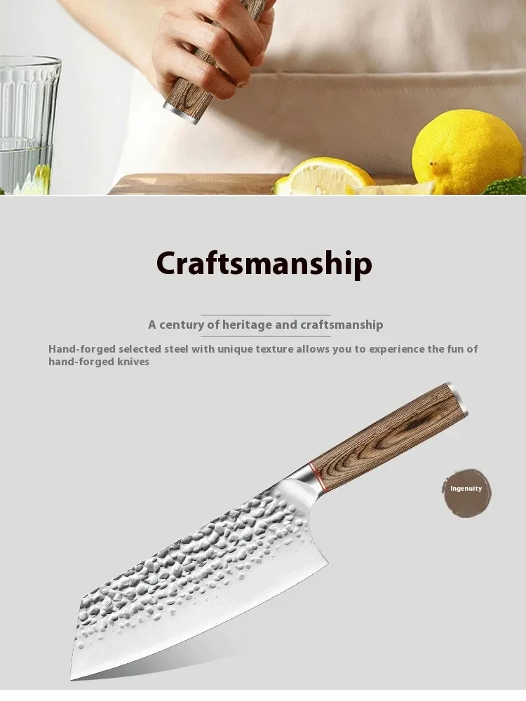 Cuchillo de cocina forjado japonés